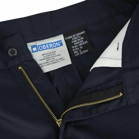 Oberon Hi-Vis FR/Arc-Rated 7.5 oz  88/12 Safety Cargo Pants, StarTech Tape, Navy, 32x32 ZFJ219-32X32